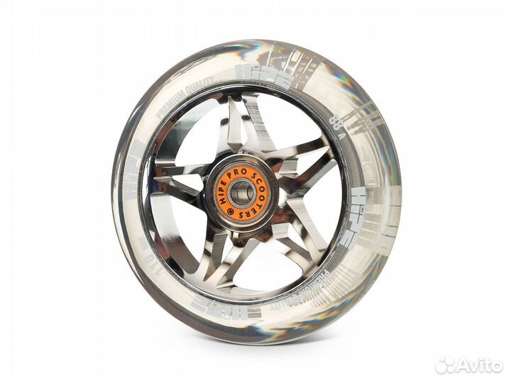 Колесо Hipe Star 110 мм прозрачный/хром