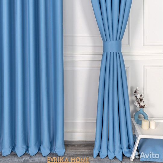 Блэкаут шторы Марсель Лазурный