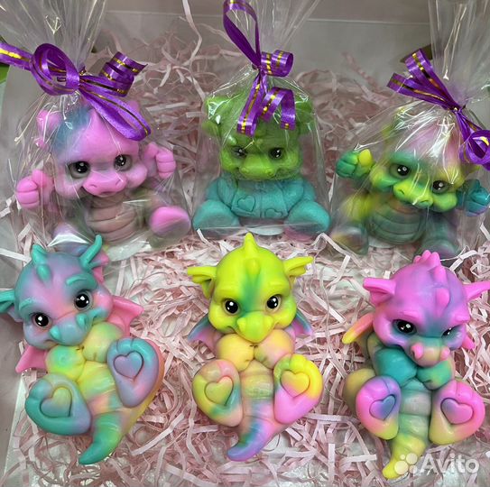 Мыло ручной работы дракончик символ 2024 года