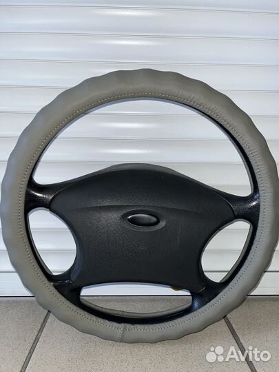 Оплетка на руль р-р М (37-39см) Эко/кожа С 027
