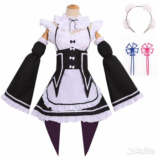 Косплей рем ре зеро аниме 18