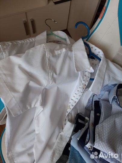 Рубашка школьная 140 мальчик