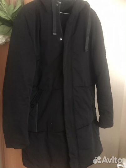 Зимняя теплая мужская удлиненная куртка-ппрка