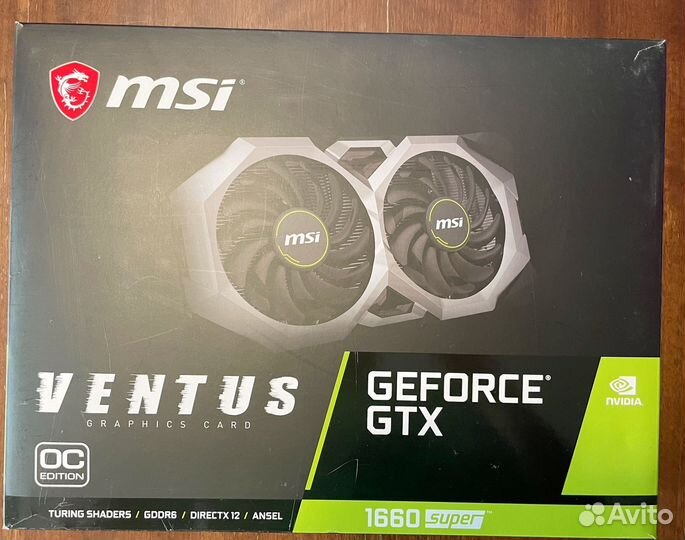 Видеокарта msi GeForce 1660 Super Ventus OC