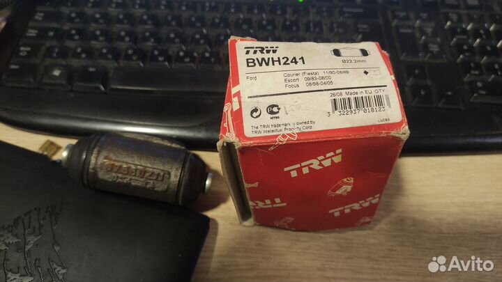 Цилиндр тормозной рабочий зад прав/лев