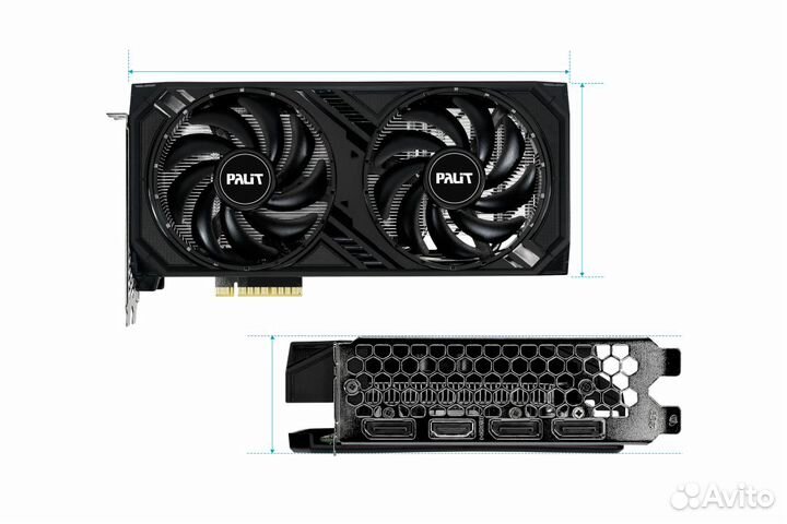 Видеокарта Palit GeForce RTX 4060 Dual OC 8Gb