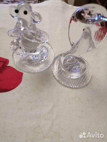 Хрусталь, обезьяна, змея, цена за все