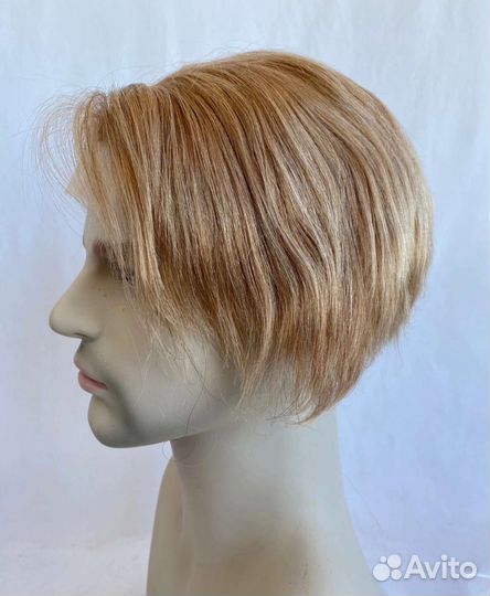 Парик новый мужской Натуральный full lace блонд