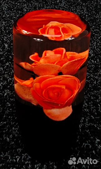 Ручка МКПП универсальная - Роза 10см (Оранжевый)