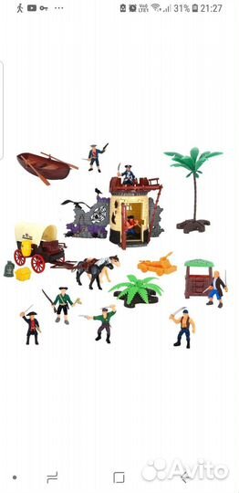 Игровой набор Пираты с башней и катопультой