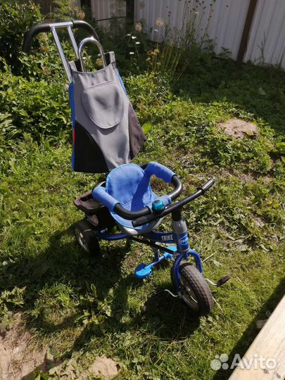 Детский велосипед с родительской ручкой