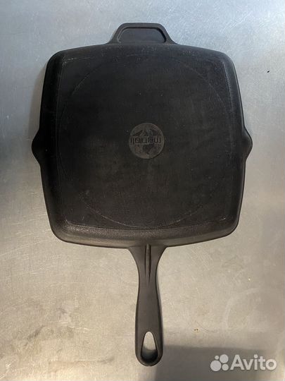 Сковорода чугунная гриль