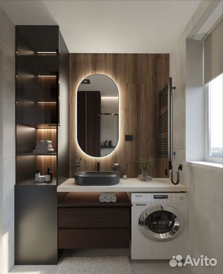 Зеркало с подсветкой капсула Donna