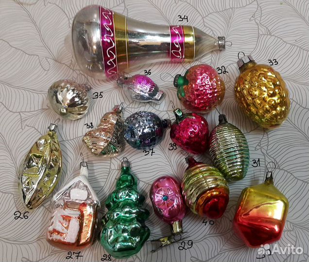 Ёлочные новогодние игрушки СССР Редкие