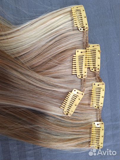 Хвост шиньон волосы