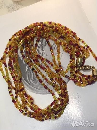 Бусы колье Чехословакия Яблонекс