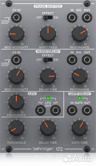 Аналоговый модуль Behringer 172 phase shifter/dela