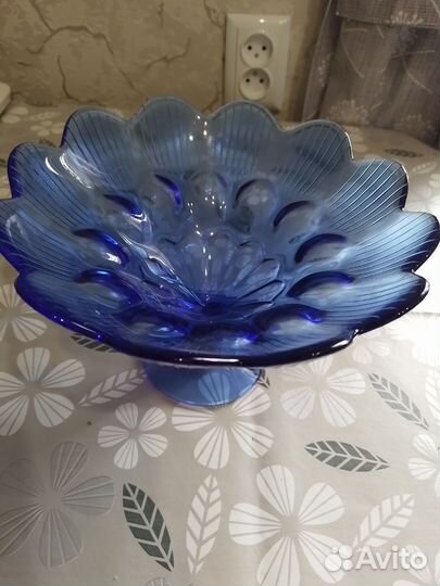 Ваза цветное стекло СССР