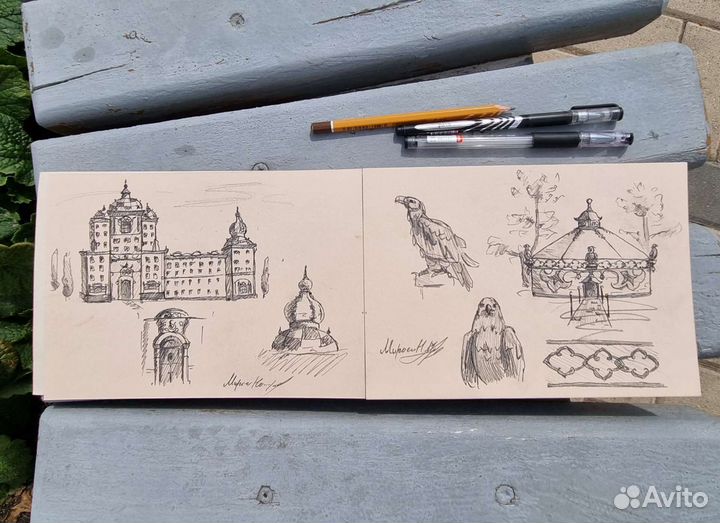 Скетчи, скетчбук с зарисовками