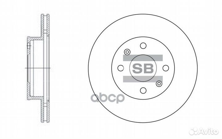 SD2010 диск тормозной передний Hyundai i10 1.0
