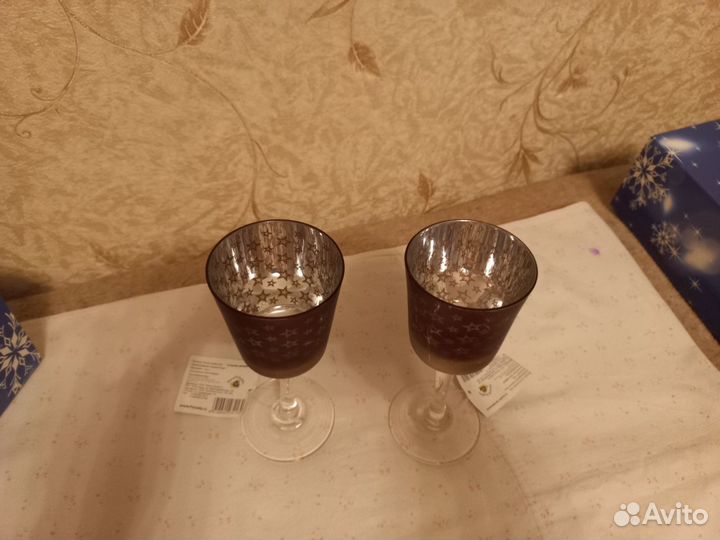Фужеры-подсвечники 2 штуки