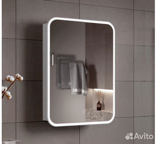 Зеркальный шкаф в ванную Флора