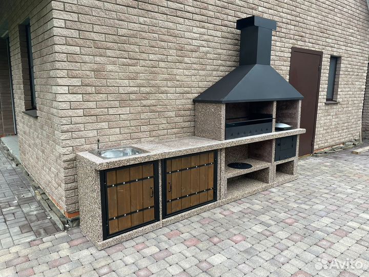 Комплекс барбекю, печь под казан, гриль, мангал