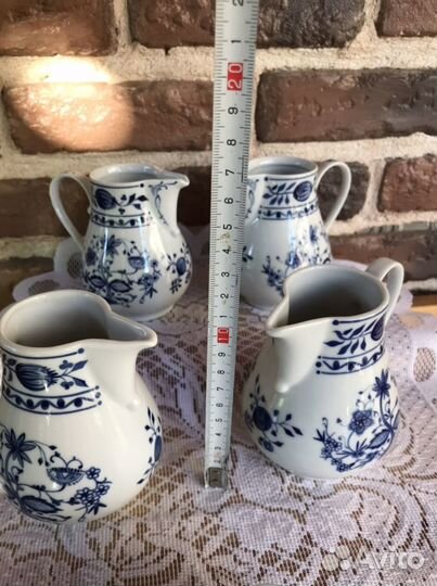 Молочники Синий лук, Луковый узор Кахла