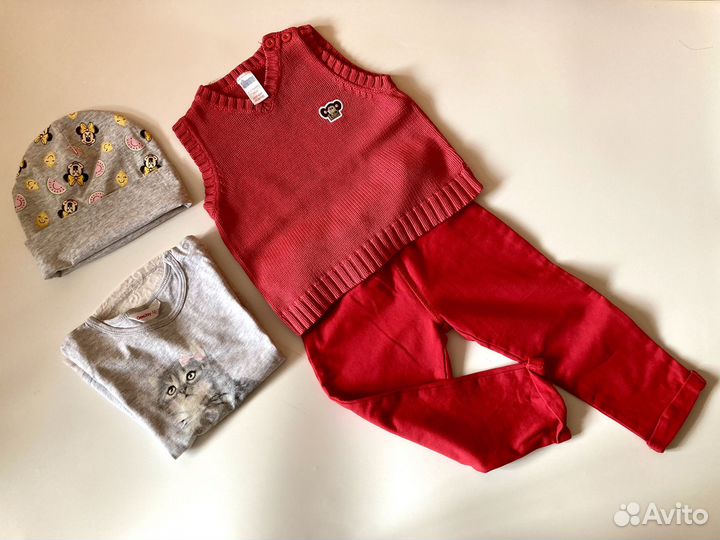 Детская одежда для девочек 80 86 92 пакетом