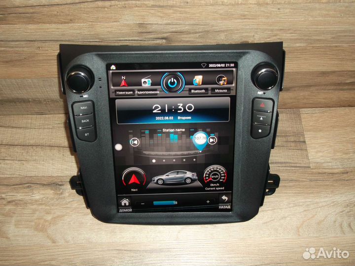 Магнитола Mitsubishi Outlander XL Android Tesla