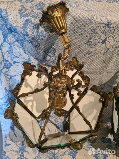 Бронзовые люстры СССР 2 шт