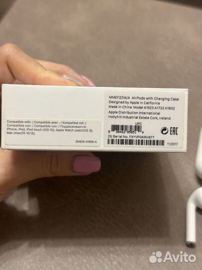 Беспроводные наушники apple airpods оригинальные