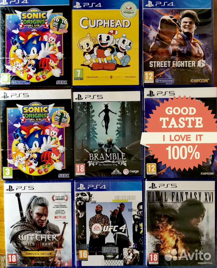 Игры на дисках для PS4 PS5 картриджи NS