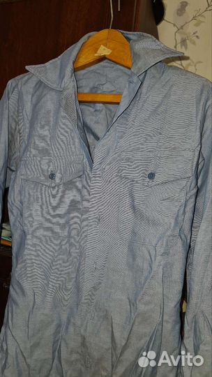 Рубашка из шабрэ USN США - 1987г