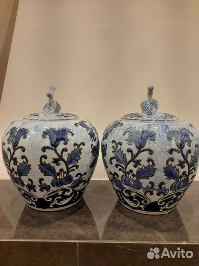 Чайницы и вазы фарфор Китай 22см