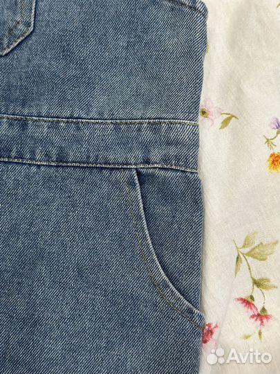 Полукомбинезон джинсовый детский