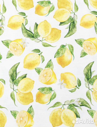 Скатерть хлопок этель 110*147 см лимоны