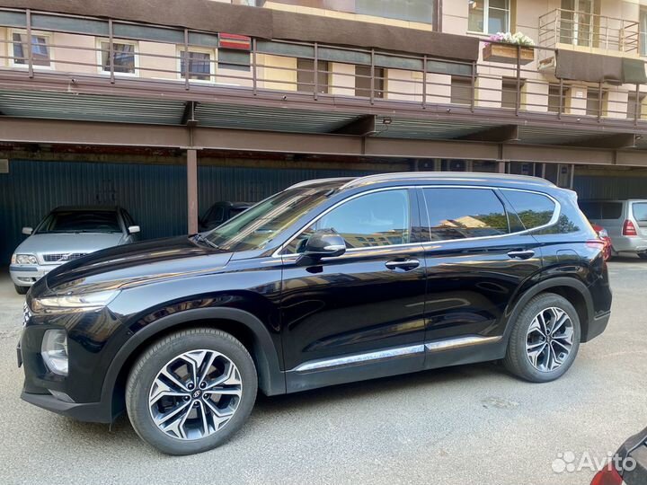 Hyundai Santa Fe 2.2 AT, 2019, 103 500 км