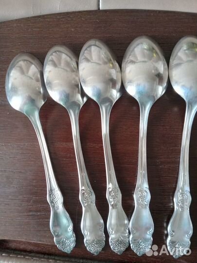 Ложки столовые мельхиоровые Серебряная Роза