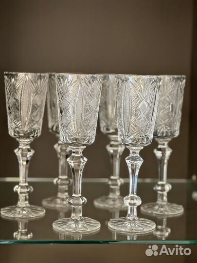Бокалы под шампанское хрусталь СССР