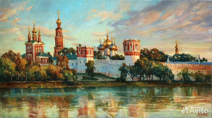 Картина, Вид на Новодевичий монастырь