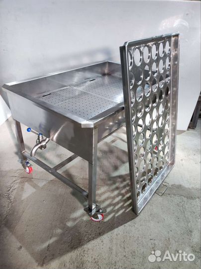 Тележка с групповой воронкой для сыра, престележка