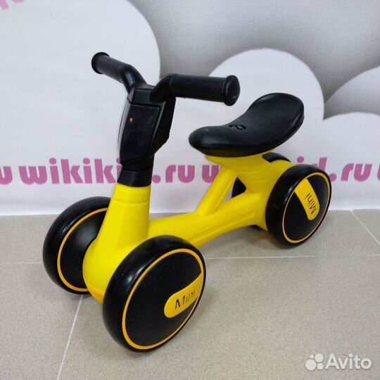 Беговел от 1 года, цвет желтый