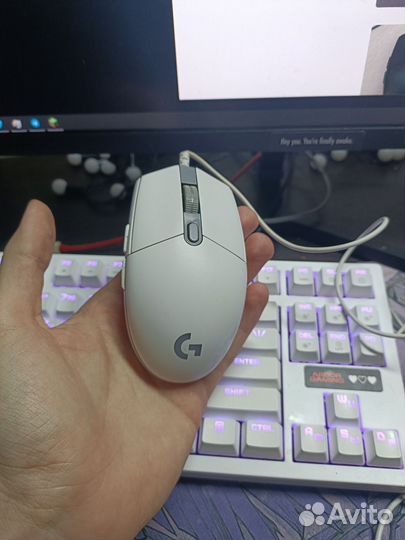 Мышь logitech g102 белая