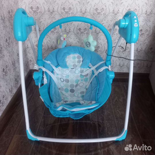 Детские электронные качели шезлонг