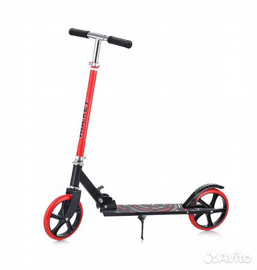 Самокат rocket R0066, 200 мм, красный