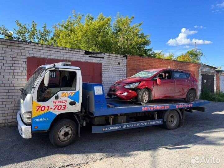 Стекло двери заднее левое Hyundai Solaris