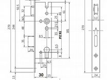 Корпус Замка BKS 1314 30/92 din 18251-2 Kl.3 (270)