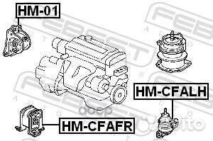 Подушка двигателя аt прав HM01 Febest