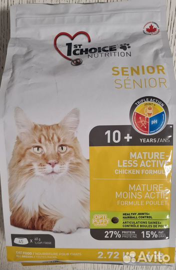 Корм для кошек 1st Choice Senior